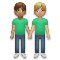Men Holding Hands- Medium Skin Tone- Medium-Light Skin Tone emoji on LG